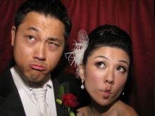 Funny Bride and Groom in our SnapShotz Photo Booth