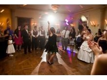 Open dancing at John and Stephanie's wedding a tMediterranean Villa