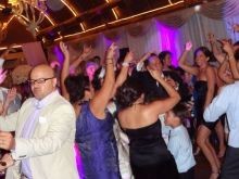 Open dancing during Amber and Gus' reception at Maple Manor Hotel